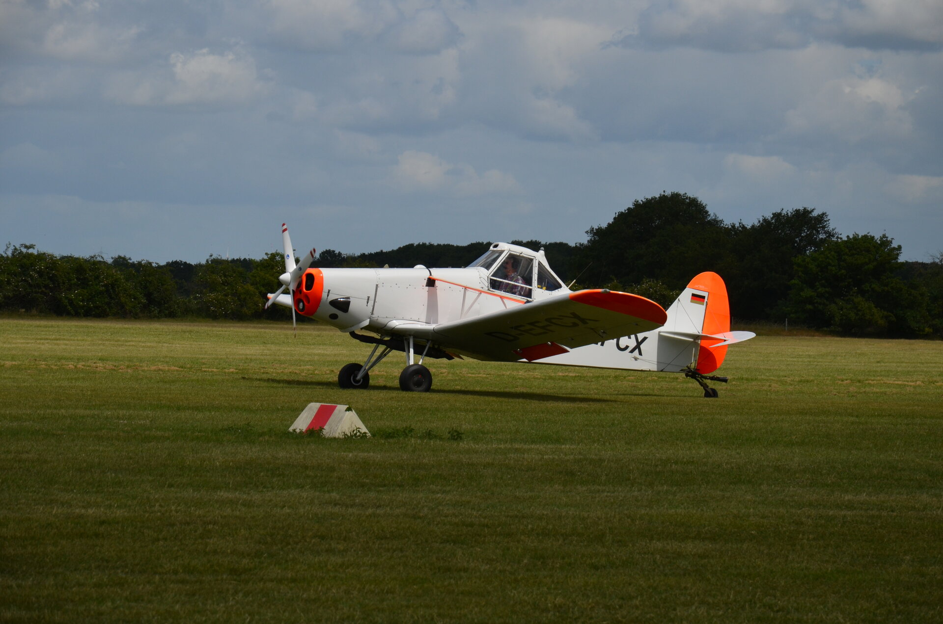 Segelflugzeug bereit zum Start